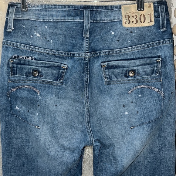 G-Star Raw Denim, Denim 3301, Distressed Boyfriend Jeans - Picture 5 of 16